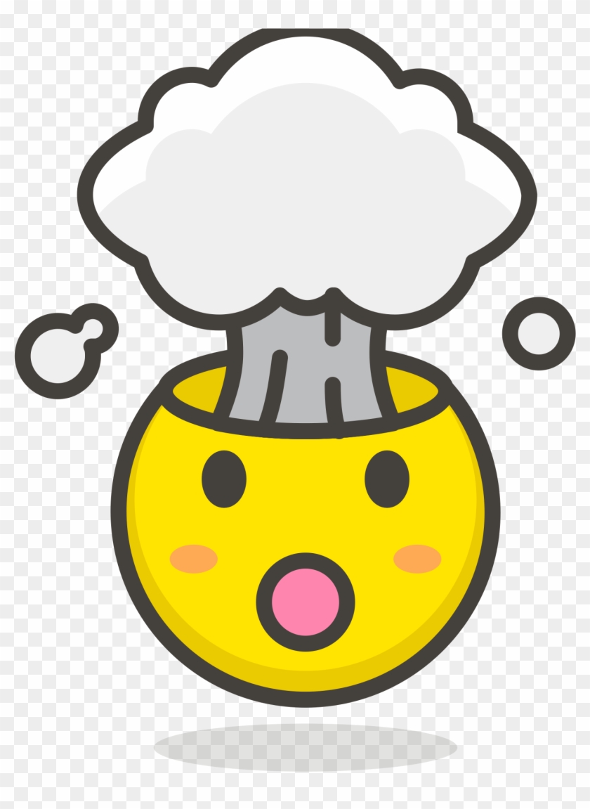File Exploding Head Png Exploding Emoticon - Exploding Head Clipart #1279192