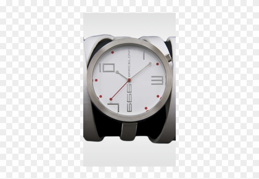 John White By Serradelarocha For 666 Barcelona - Analog Watch Clipart