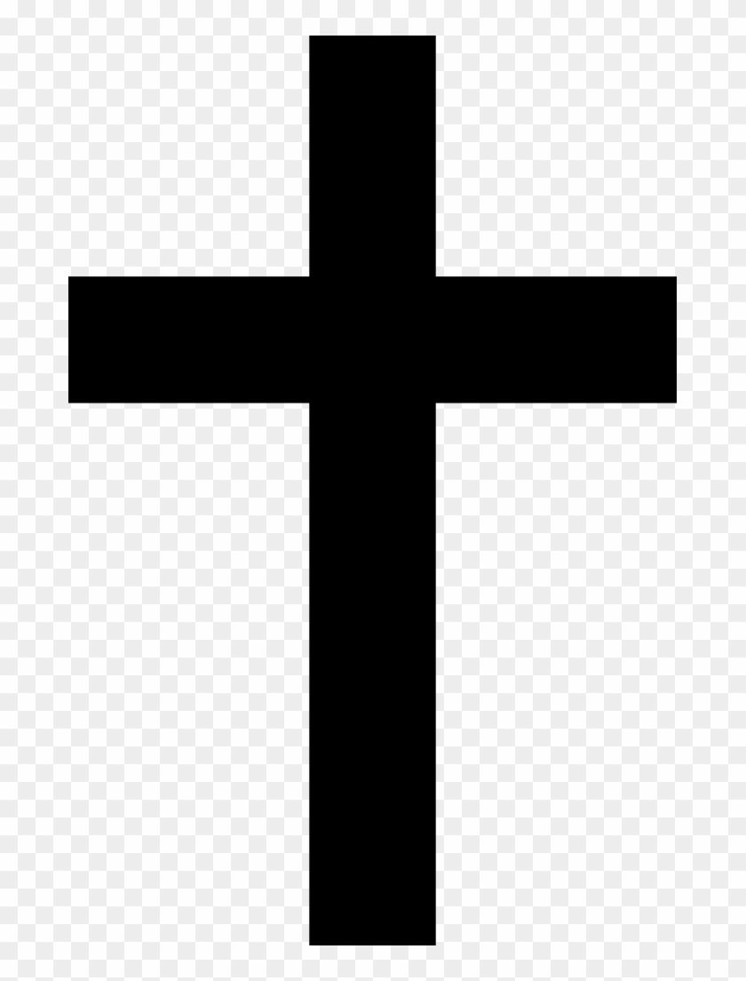 Download Png - Black Cross Transparent Background Clipart #1279579