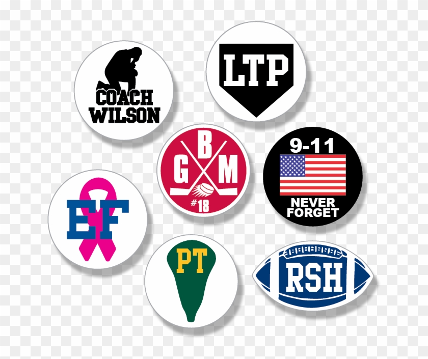 Png Download 9 11 Clipart Memoriam - Football Helmet Memorial Stickers Transparent Png #1280124