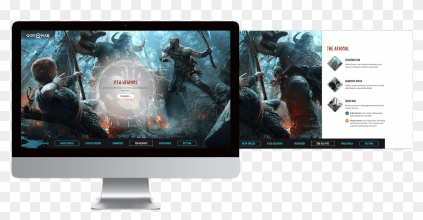 Gow Weapons - God Of War Background Clipart