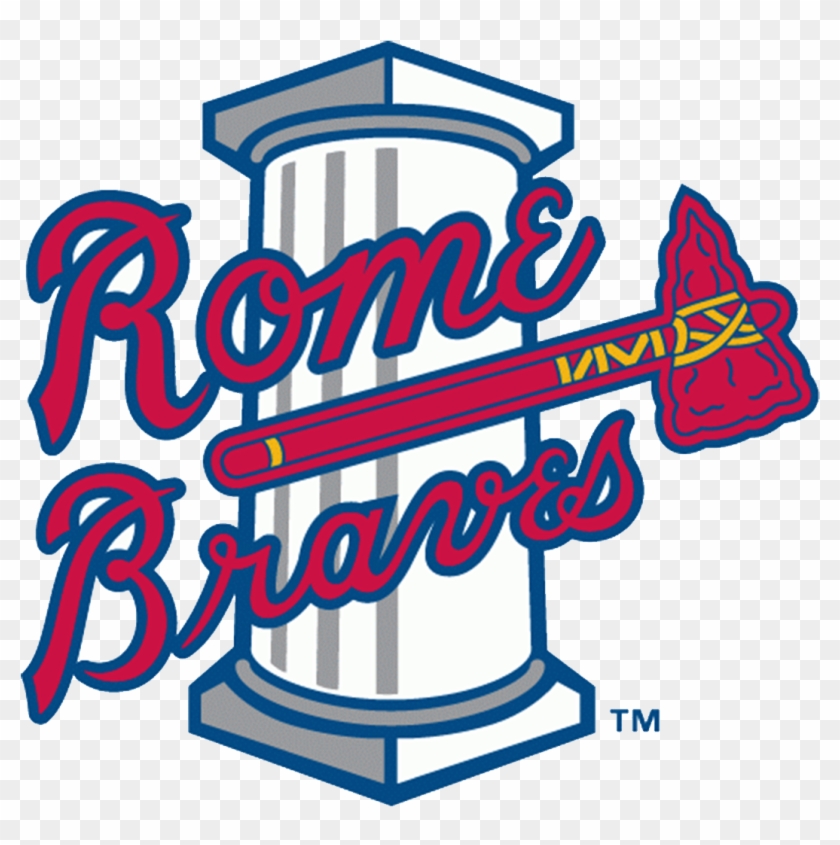 The Logo Of The Minor League Baseball Team The Rome - Rome Braves Logo Clipart #1280218