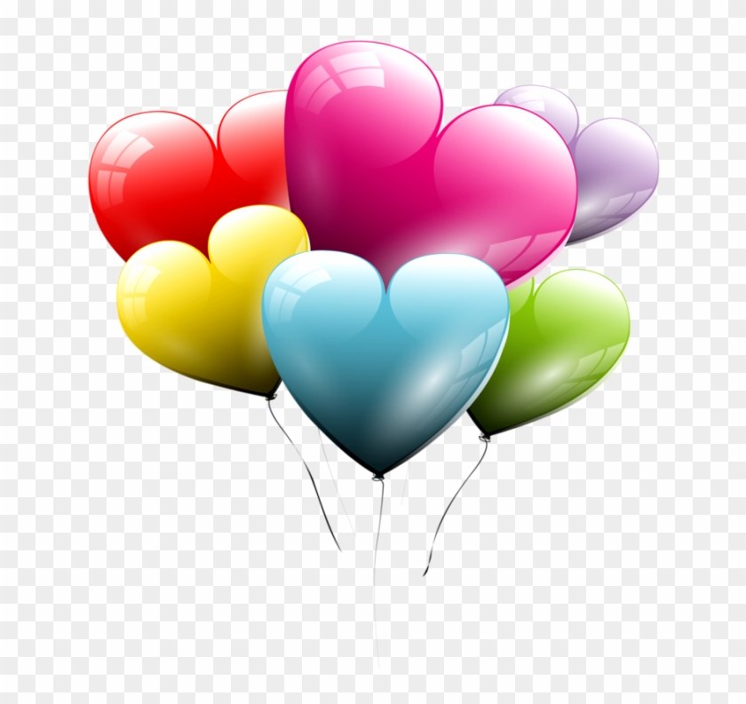 Heart Balloon Png - Balões De Aniversário Transparente Clipart #1280223