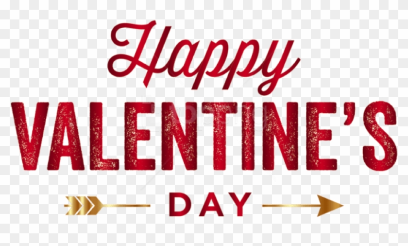 Free Png Download Happy Valentine's Day Red Png Images - Happy Valentines Day Text Png Clipart #1280442