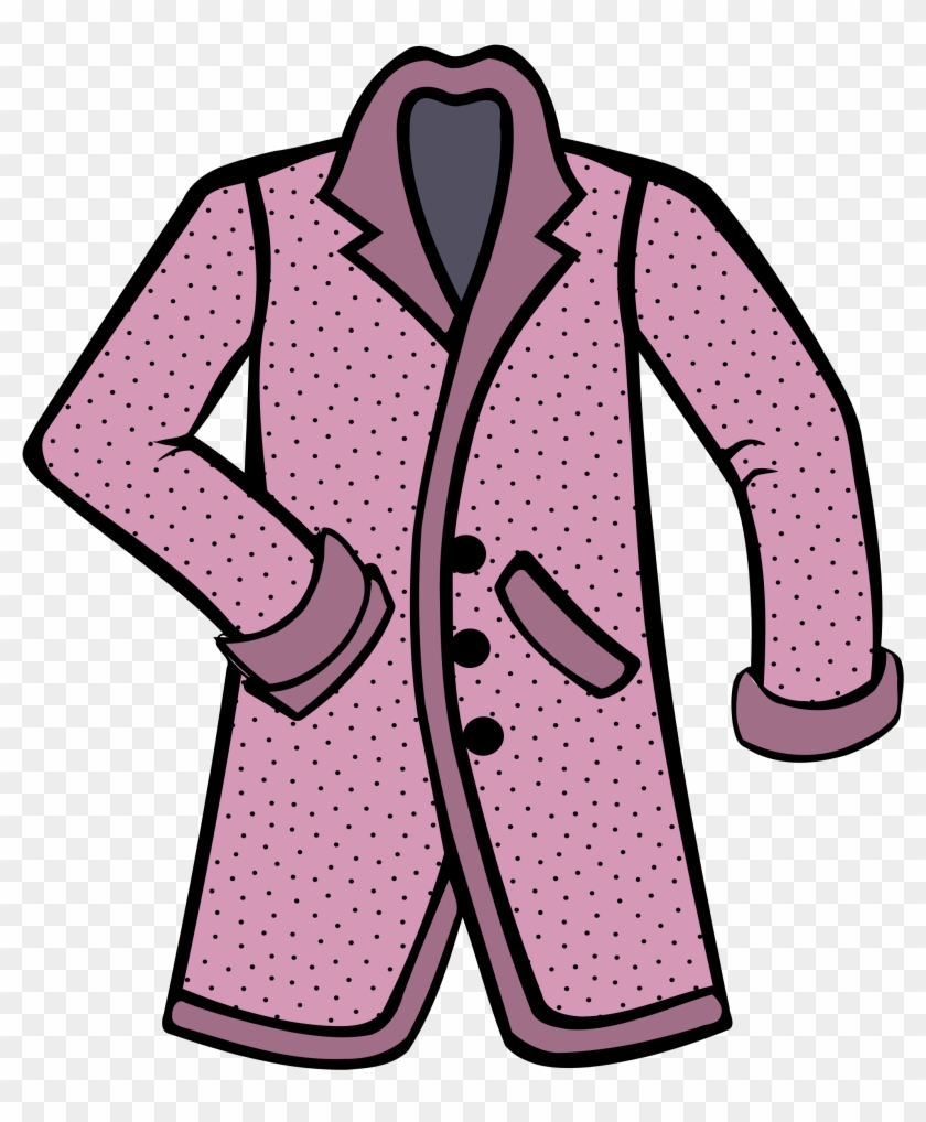 Clipart Stylish Pink Coat - Coat Png Transparent Png #1280740