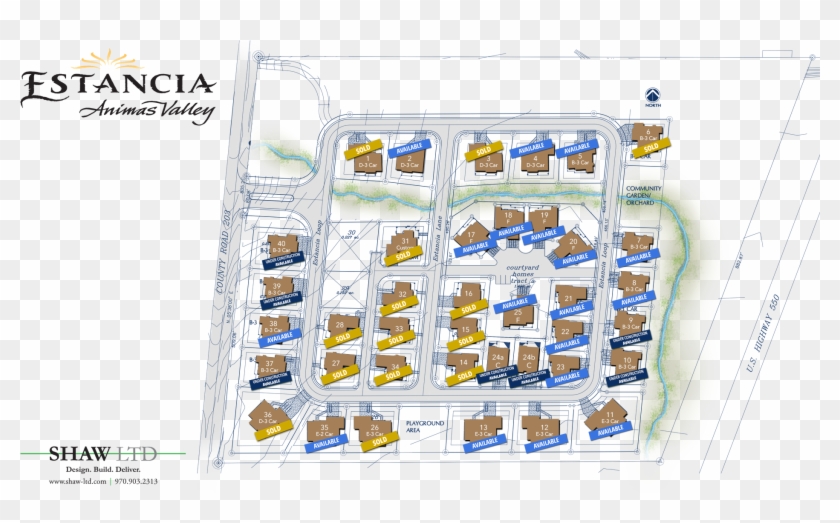 Estancia Sitemap And Available Homes - Plan Clipart #1281324