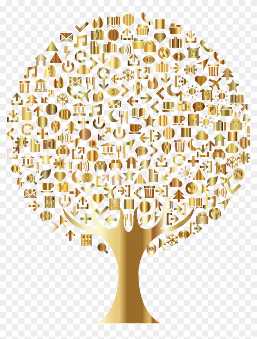 This Free Icons Png Design Of Abstract Icons Tree Gold Clipart