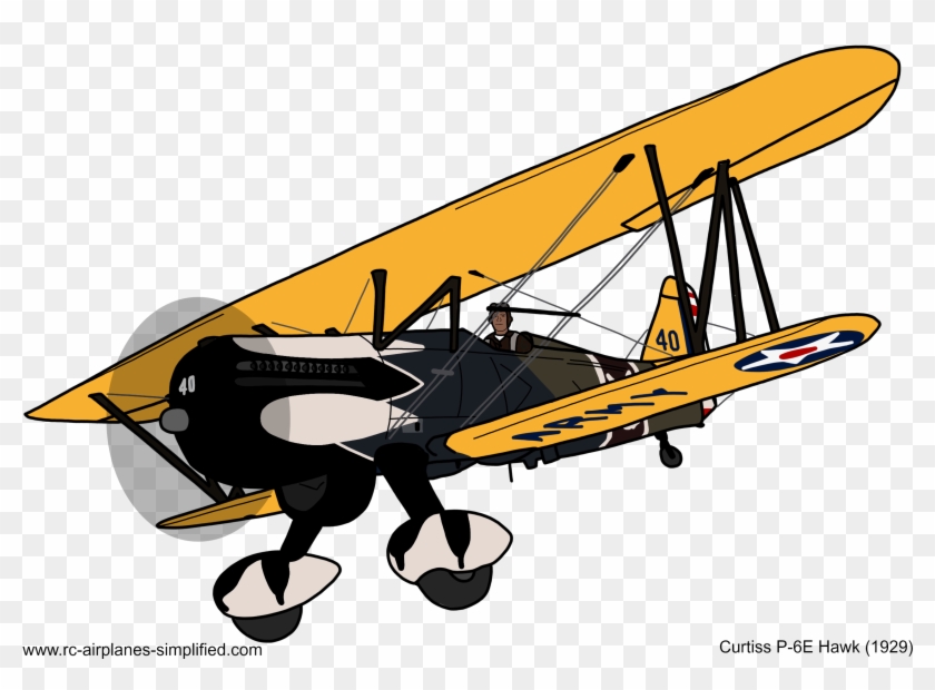 Plane Silhouette Png Clip Art Png M - Curtiss P 1 Hawk Art Transparent Png #1281949