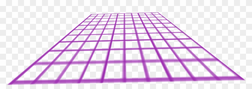 Grid Sticker - Retrowave Grid Png Clipart