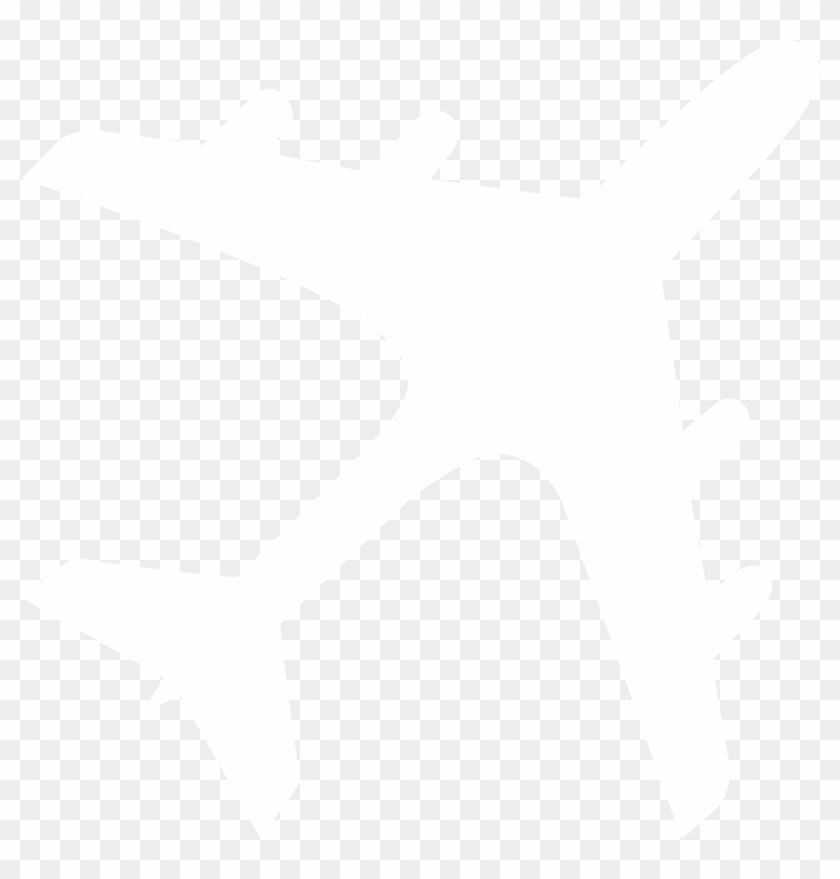 Airplane Silhouette Clip - Airplane Icon - Png Download