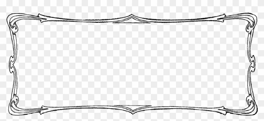 The Second Digital Border Illustration Has A Distressed, - Line Art Clipart #1282210