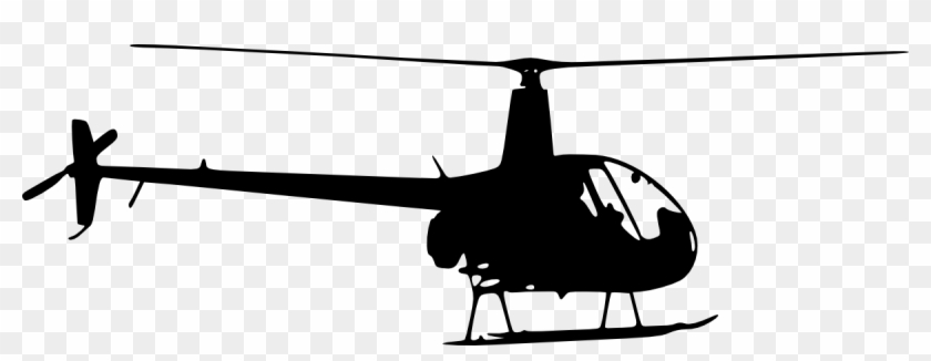 Free Download - Silhouette Helicopter Clipart #1282664