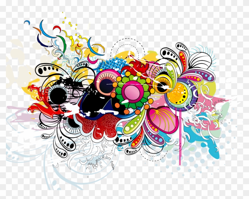 Efeito Floral Em Png - Free Vector Font Clipart