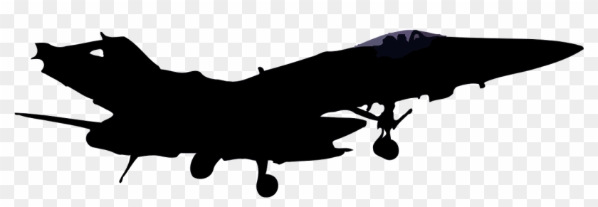 Hornet Jet Aircraft - F A 18 Hornet Silhouette Clipart #1283079