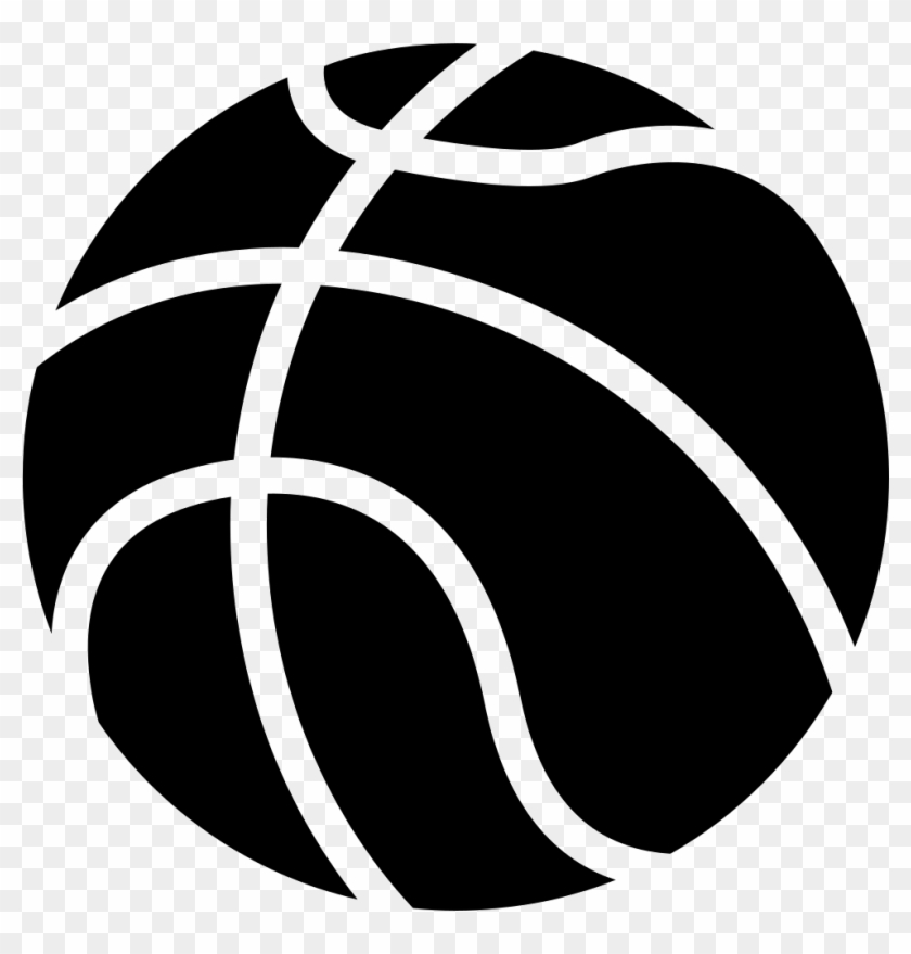 Basketball Ball Silhouette At Getdrawings - Basketball Ball Logo Png Clipart #1283216