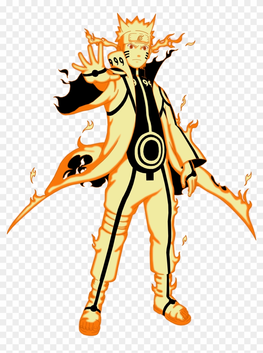 Naruto's Kurama Mode - Naruto Sage Mode Clipart #1283294