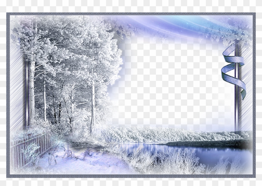 Ftestickers Sticker - Transparent Winter Frame Png Clipart #1283343