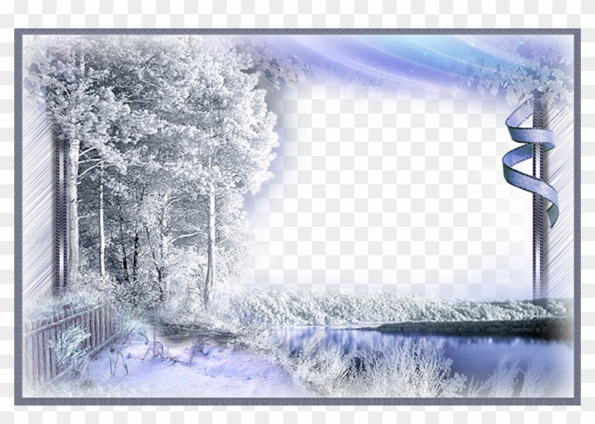 Ftestickers Sticker - Transparent Winter Frame Png Clipart