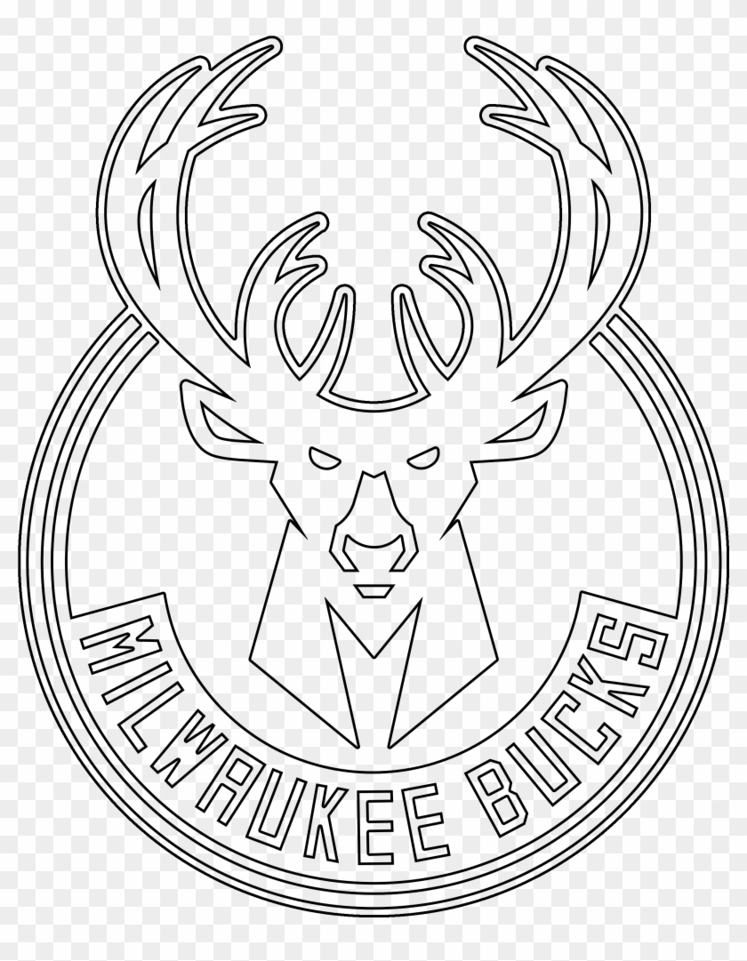Clipart Royalty Free Stock Buck Vector Basketball - Milwaukee Bucks Logo Drawing - Png Download