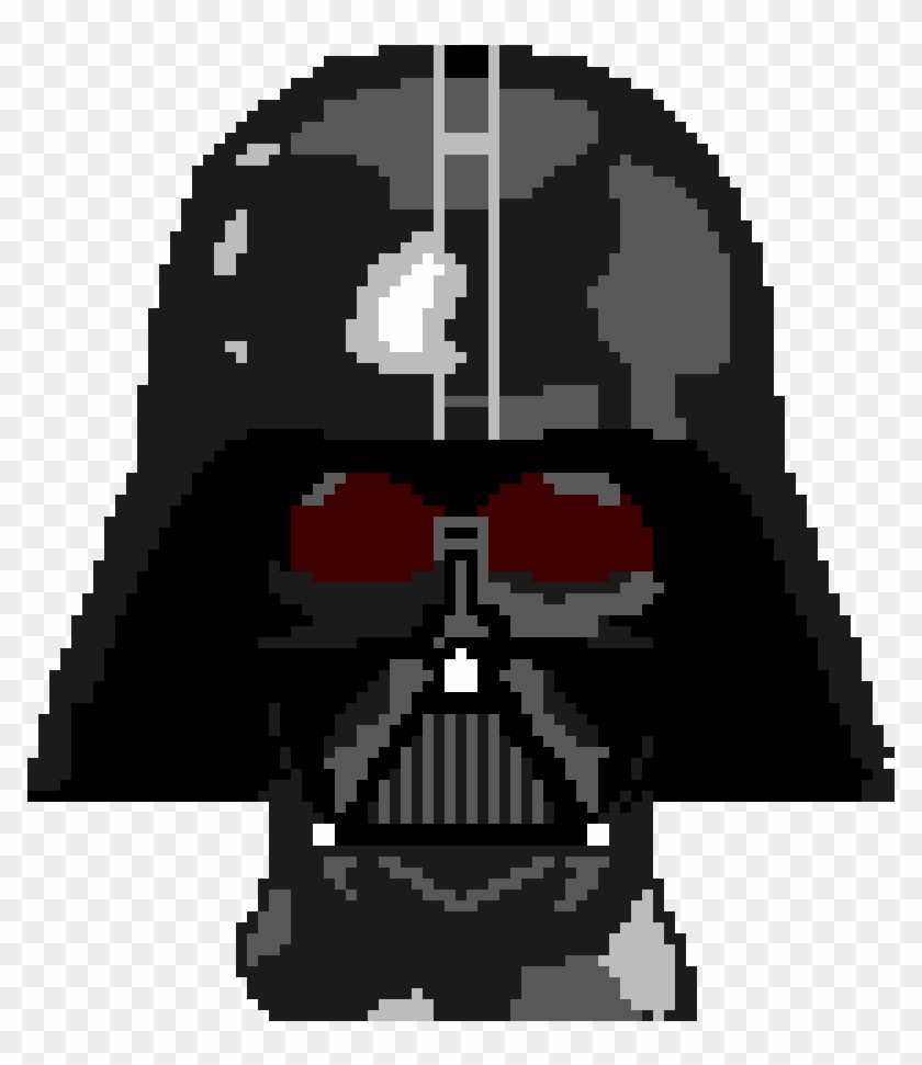 Darth Vader Mask - Pixel Faces Clipart