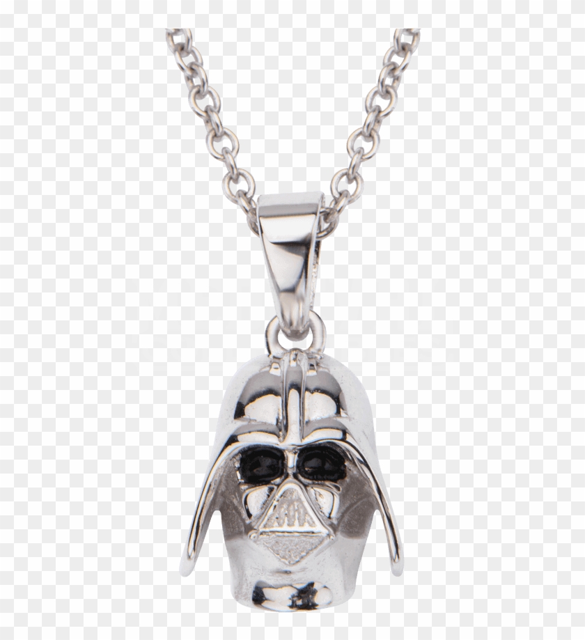 Womens Sterling Silver 3d Darth Vader Helmet Necklace - Jewelry Disco Clipart