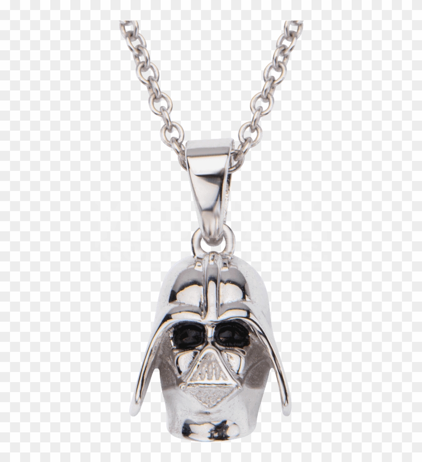 Womens Sterling Silver 3d Darth Vader Helmet Necklace - Jewelry Disco Clipart #1283934