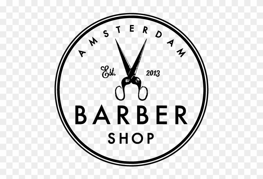 Amsterdam Barber Shop, Logo By Www - Barber Shop Logo Transparent Clipart #1283936