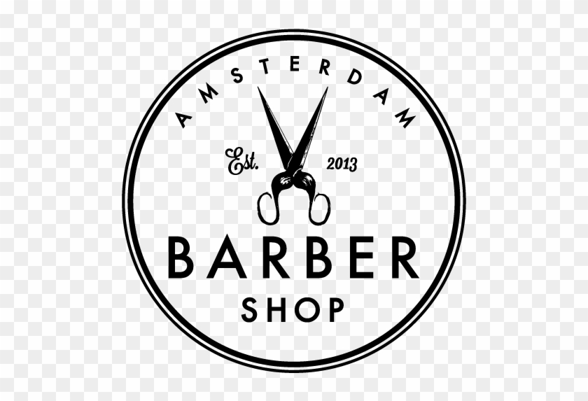 Amsterdam Barber Shop, Logo By Www - Barber Shop Logo Transparent Clipart