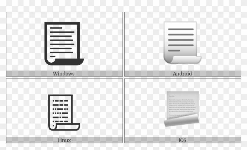 Page With Curl On Various Operating Systems - Computer Monitor Clipart