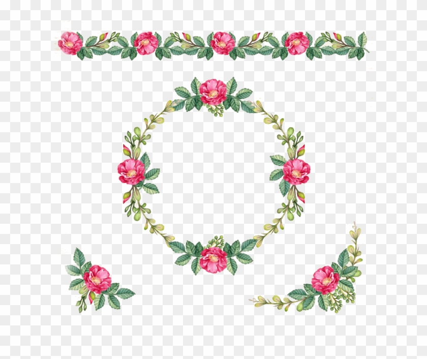 Espero Que Gostem, Se Pegou Deixem Um Comentario E - Vintage Corona De Flores Clipart