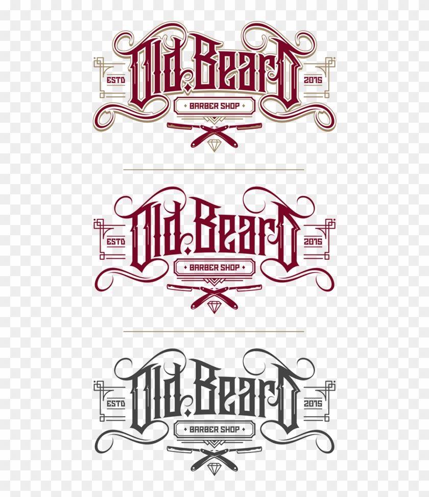Old Beard Logo On Behance Más - De Barber Shop Logos Clipart