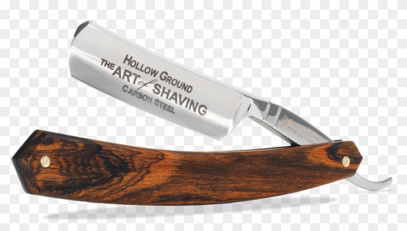 Bocote Wood Straight Razor - Razor Clipart