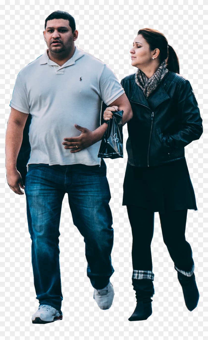 Couple Walking - Standing Clipart #1284422