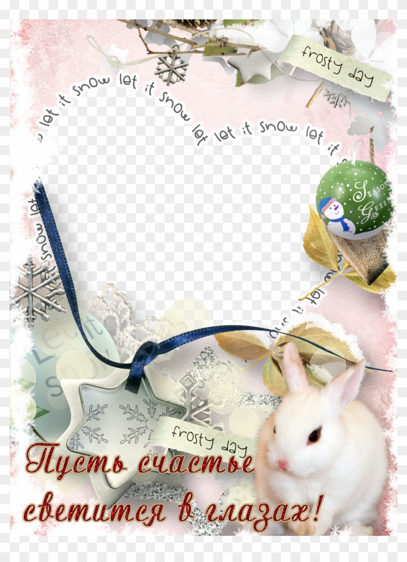 Photo Frame Photo Frame Для Фотошопа, Png Шаблон - Domestic Rabbit Clipart
