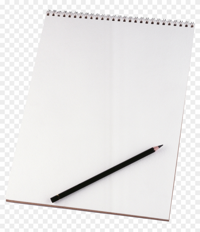 Paper Sheet Png Image - Sketchbook And Pencil Clipart #1284640