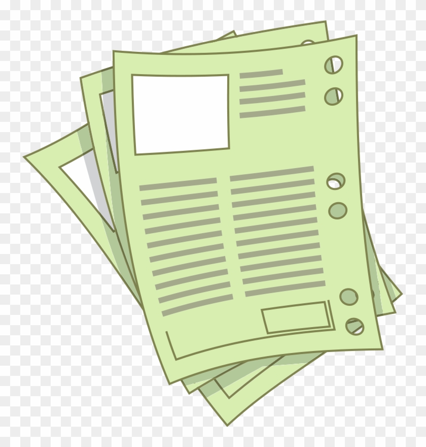 Paper Sheet Clipart Personal Document - Sheets Of Paper Clipart - Png Download