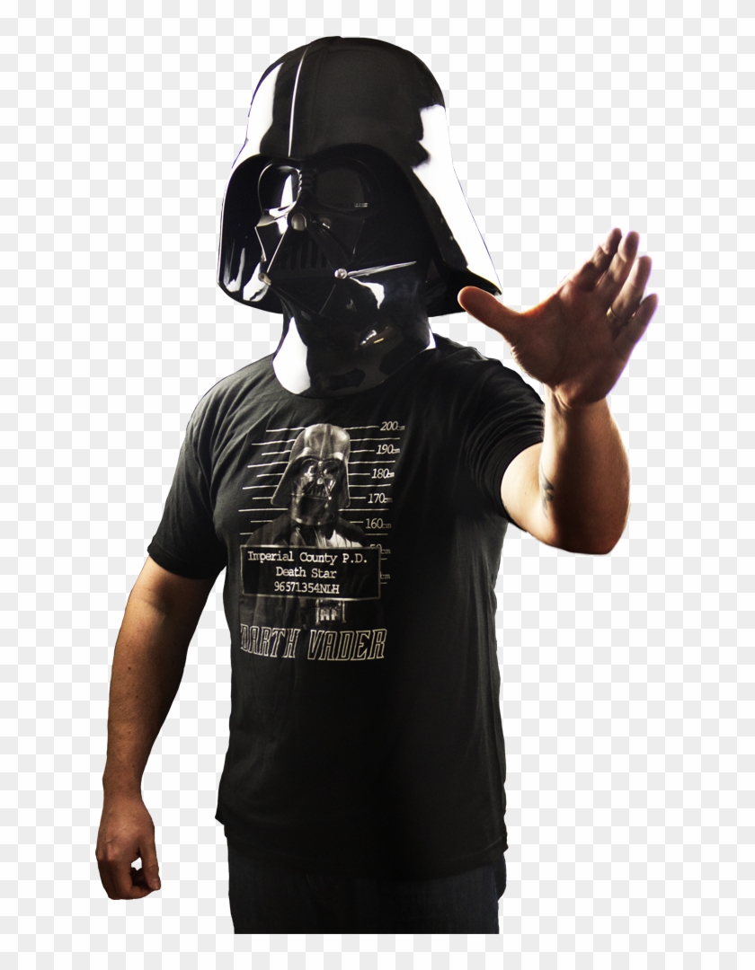 Darth Vader Mug Shot Male T-shirt - Gas Mask Clipart