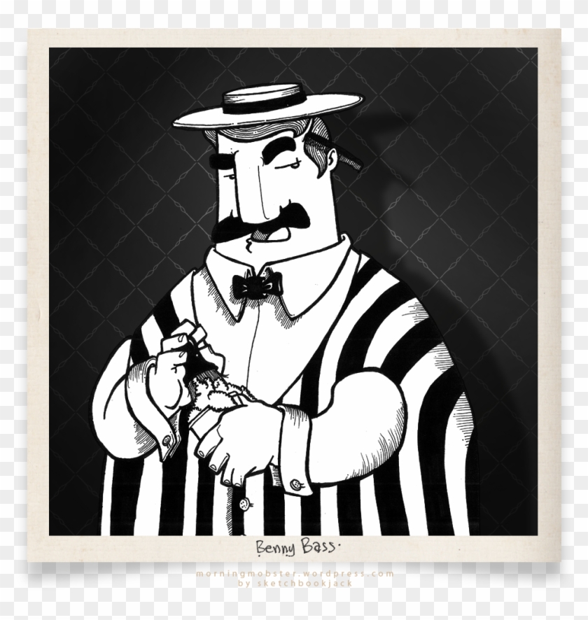 Benny Bass Daily Mobster Sketchbookjack Cartoon Illustration - Illustration Clipart #1285192