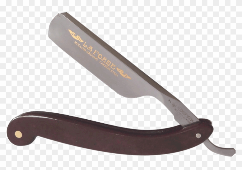 Dovo 6/8" La Forme Burgundy Pakkawood Straight Razor - Blade Clipart