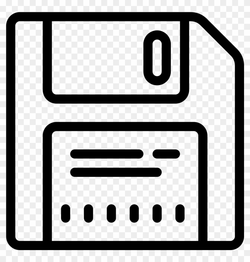 This Icon Is A Stylized Version Of A Floppy Disk, Just Clipart #1286042
