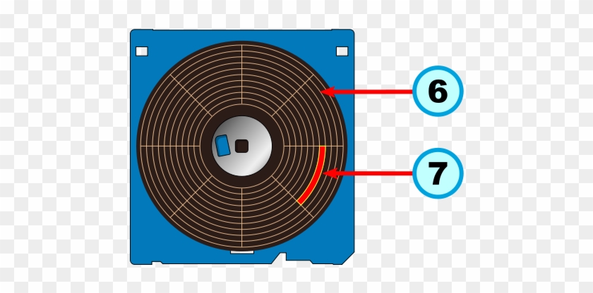 Floppy Disk Internal Diagram Part3 - Png Ibm Дискета Clipart