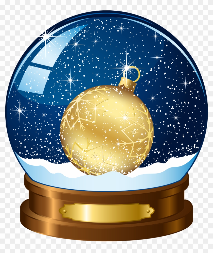 Snow Globe Wallpaper - Empty Christmas Snow Globe Clipart