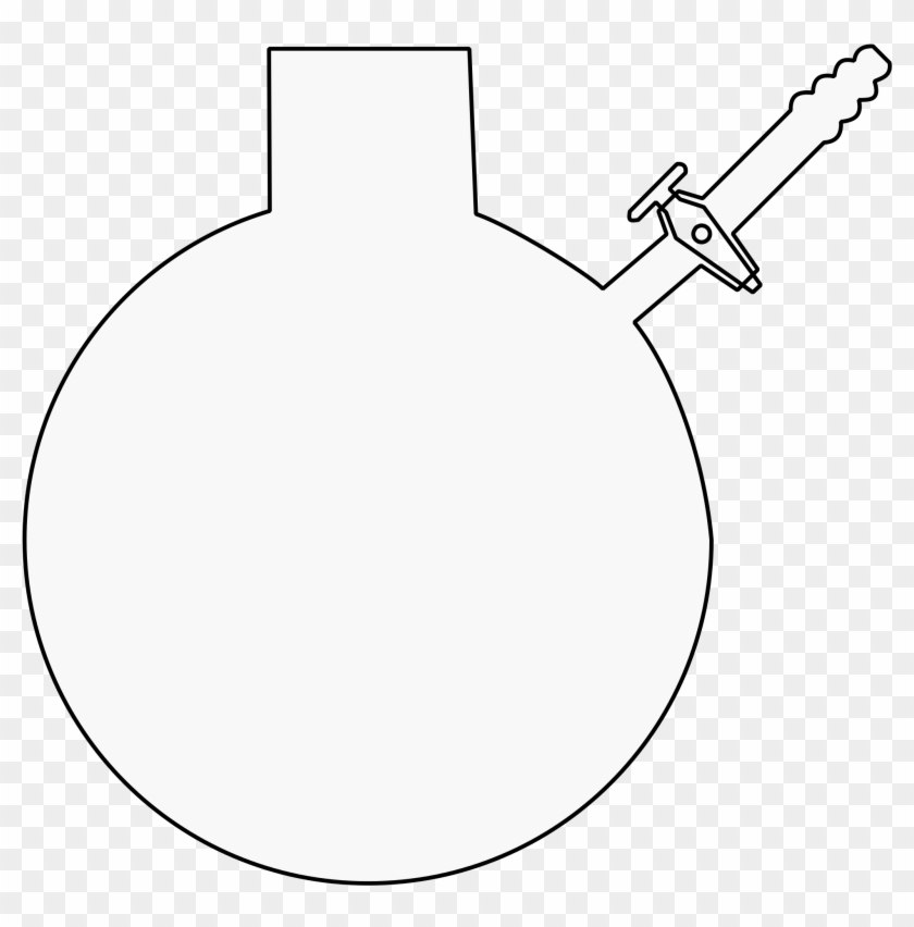 Open - Schlenk Flask Clipart #1286948