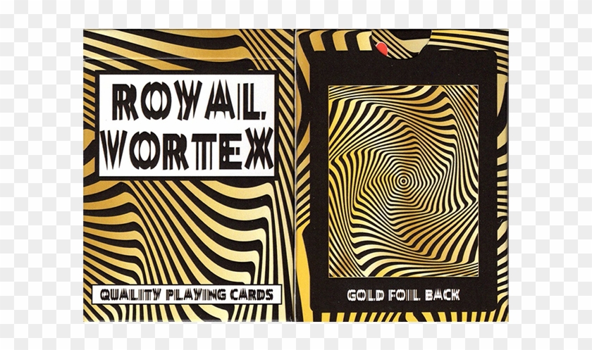 Royal Vortex Gold Foil Playing Cards Gemaco - Playing Card Clipart