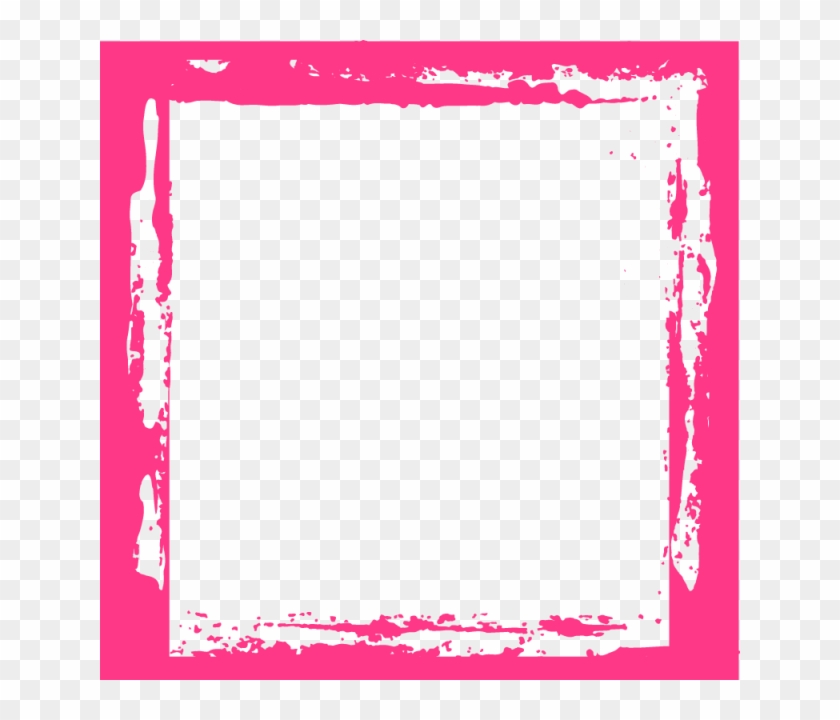 640 X 640 17 - Pink Grunge Frame Png Clipart #1287891