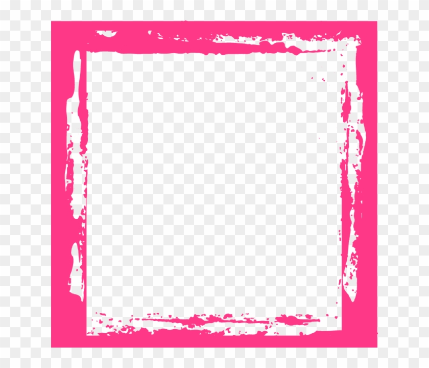 640 X 640 17 - Pink Grunge Frame Png Clipart