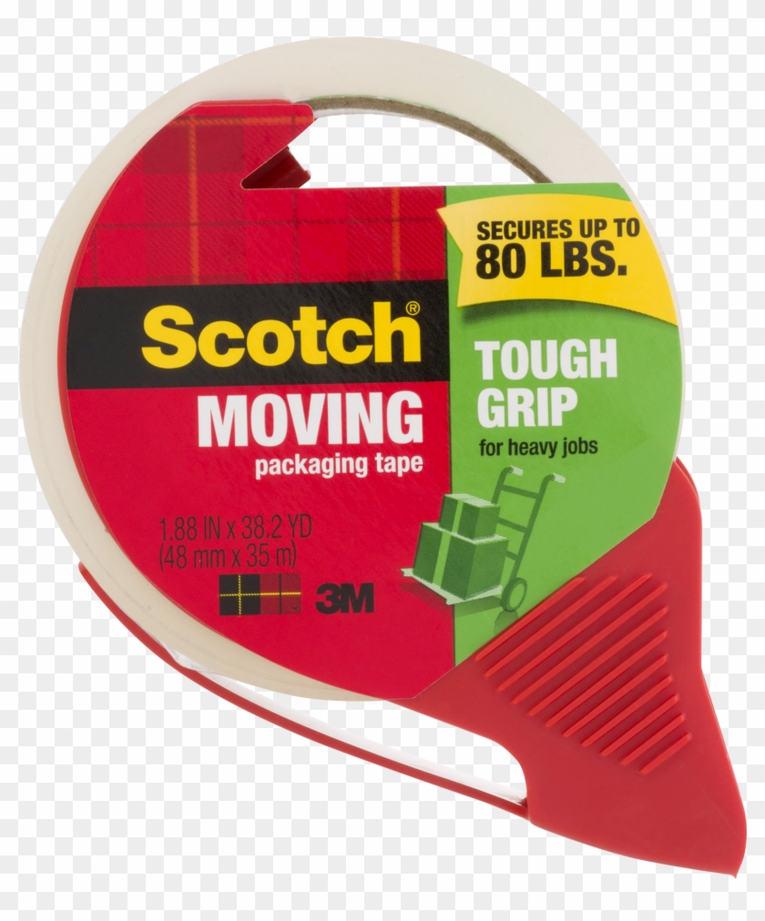 Scotch Moving Tough Grip Tape With Dispenser, - Scotch Clipart #1288091