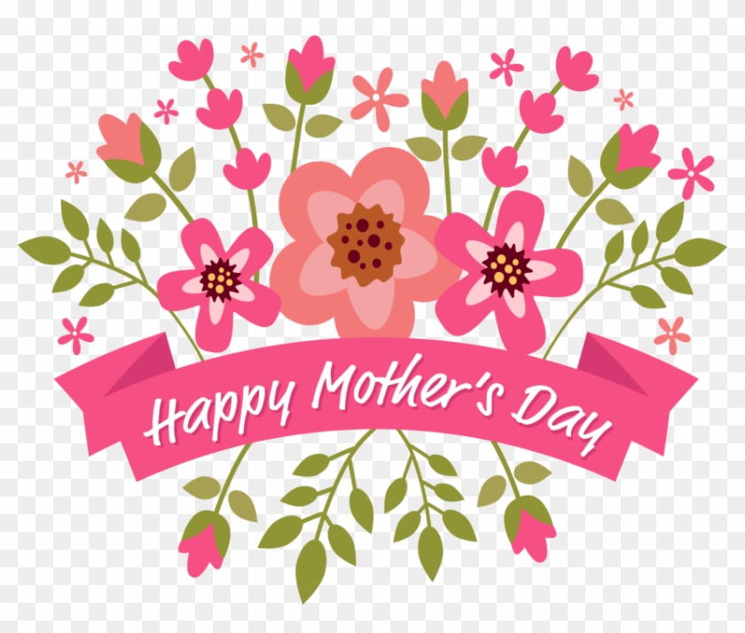 Free Png Download Floral Design Euclidean Vector Flower - Happy Mothers Day Flowers Clipart #1288241