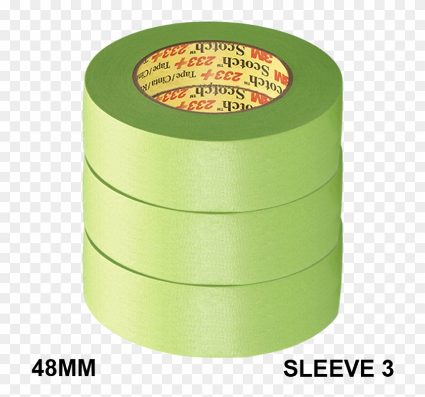 3m 233 Masking Tape Green 48mm X 50m - Paper Clipart