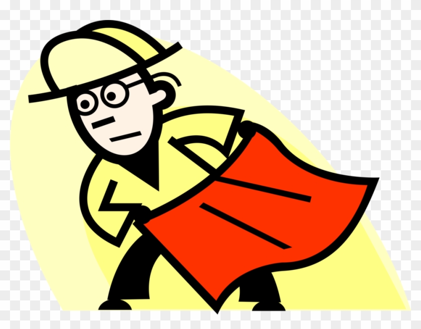 Vector Illustration Of Spanish Toreador Bullfighter Clipart